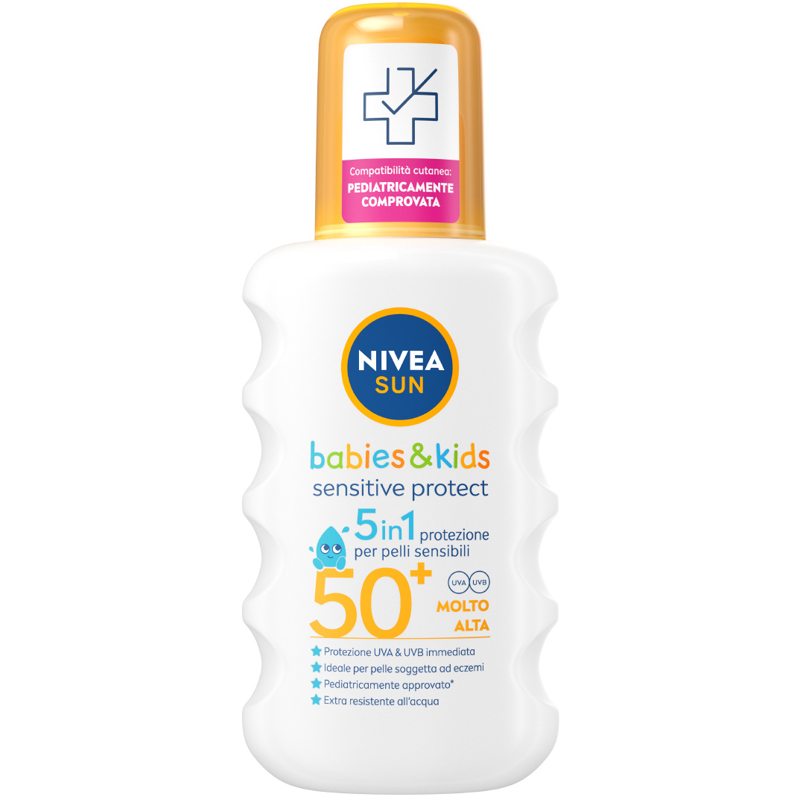 Nivea Sun Spray Solare Kids Sensitive Protect SFP50+ - 200 ml