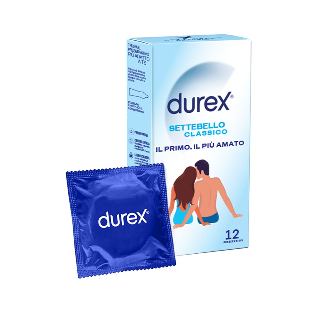 Durex Settebello Classic Fitted profilattici - 12 pz